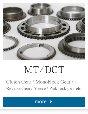 Clutch Gear / Monoblock Gear / Reverse Gear / Sleeve / Park lock gear etc.